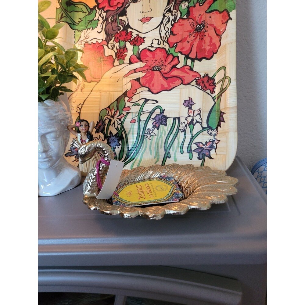 Gold Peacock Jewelry/Soap Dish